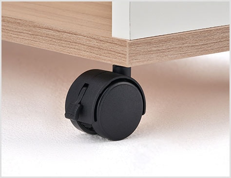 移動&固定に便利なキャスター付き