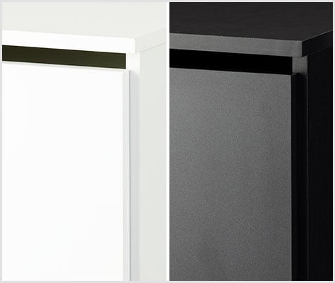 扉は丈夫なメラミン化粧板