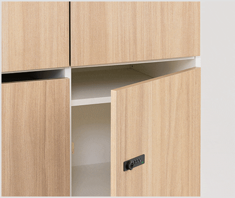 扉が静かに閉まるソフトクローズ機構付き