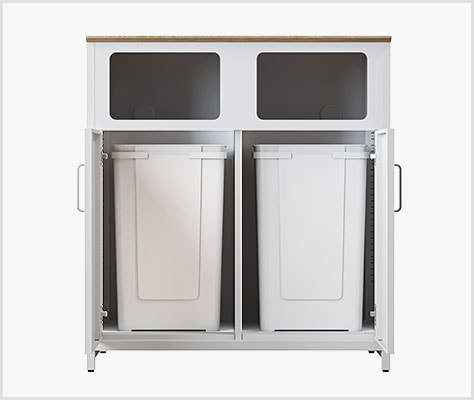 70Lクラスのゴミ箱2個が付属