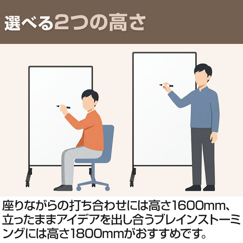 送料無料】 ホワイトボードパーテーション 両面無地 幅930×奥行570×高