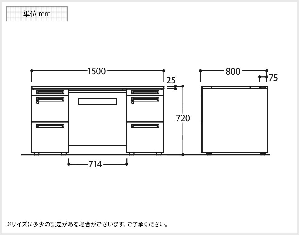OK-3V0SBG 商品サイズ1
