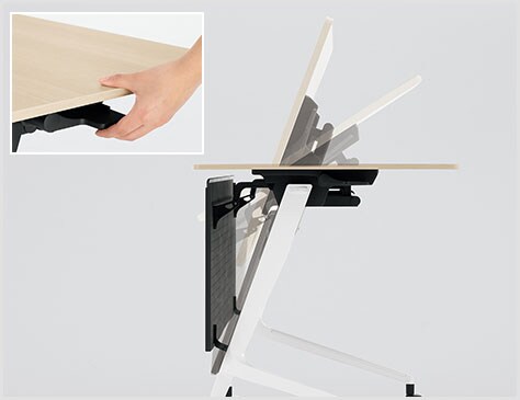 81F5AG 樹脂幕板付き 幅2100×奥行450×高さ720mm (オカムラ)の通販 | オフィスコム | マルカ サイドフォールドテーブル お得好評