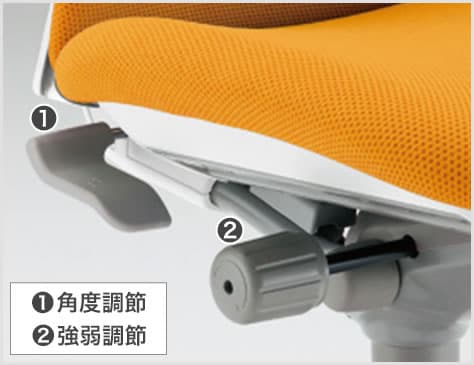 リクライニング調節