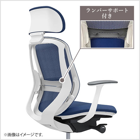 フィット性を高めた背フレーム