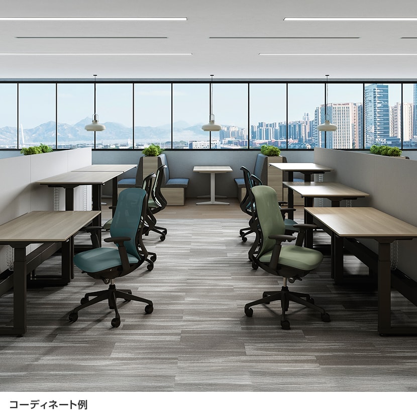 送料無料】 オカムラ シルフィー オフィスチェア 固定肘 ハイバック
