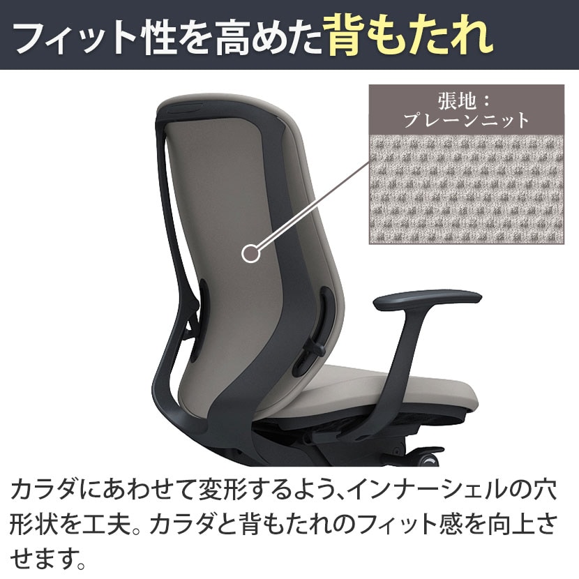 送料無料】 オカムラ シルフィー オフィスチェア 固定肘 ハイバック