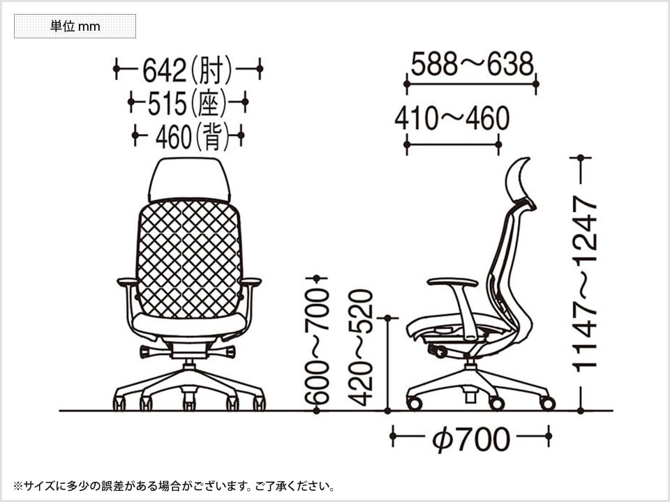OK-C64AXS 商品サイズ1