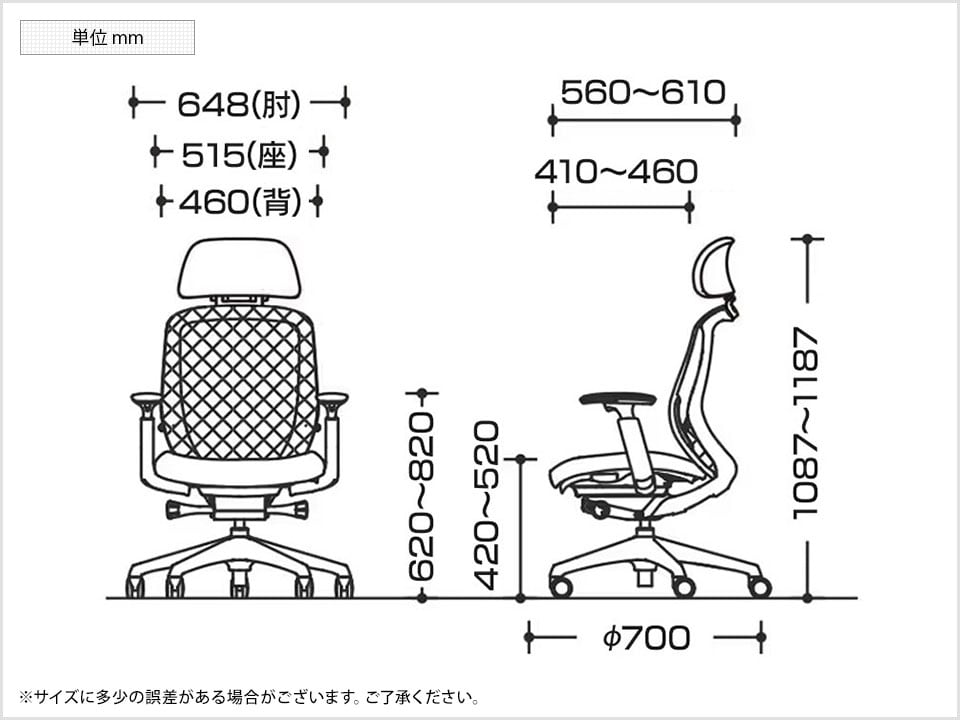 OK-C681XAEXL 商品サイズ1