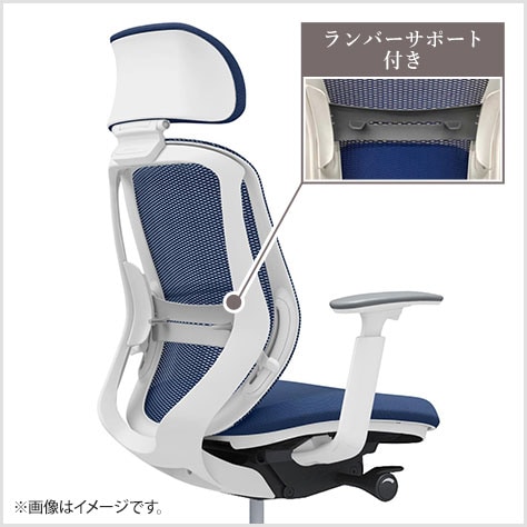 フィット性を高めた背フレーム