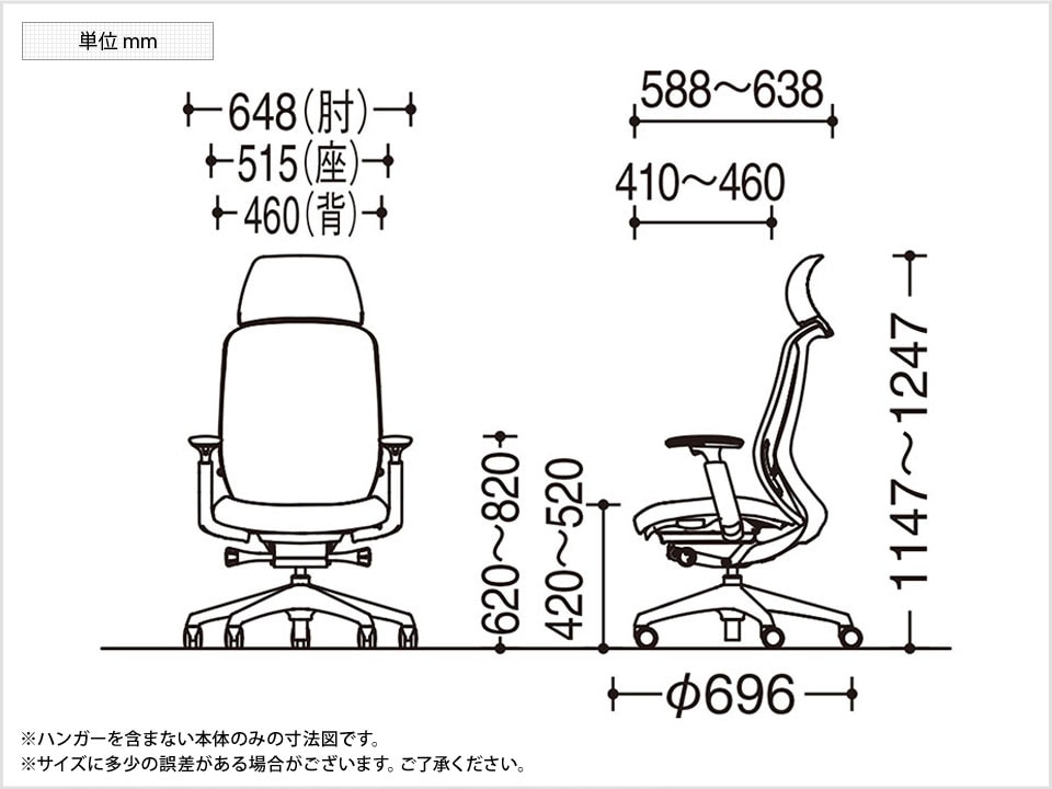 OK-C68DEW 商品サイズ1