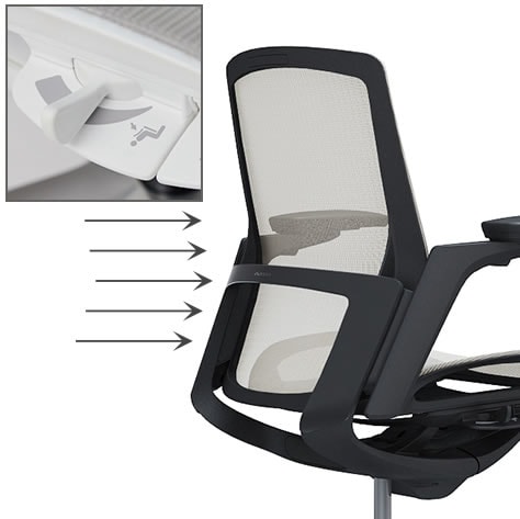 リクライニングの反発力調整