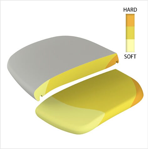 座り心地を高める異硬度クッション