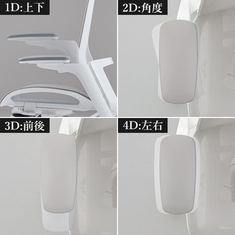 自在な調整が可能な4Dアーム