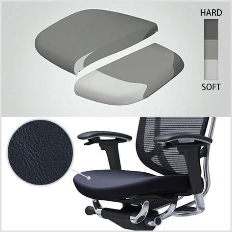 座り心地を高める異硬度クッション