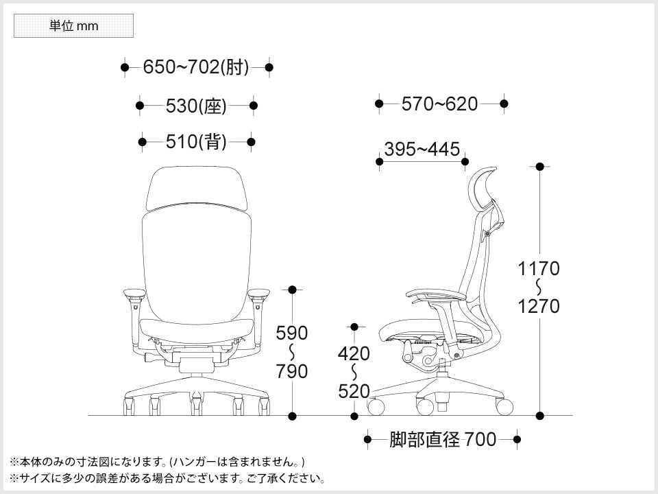 OK-CC88XR-M 商品サイズ1