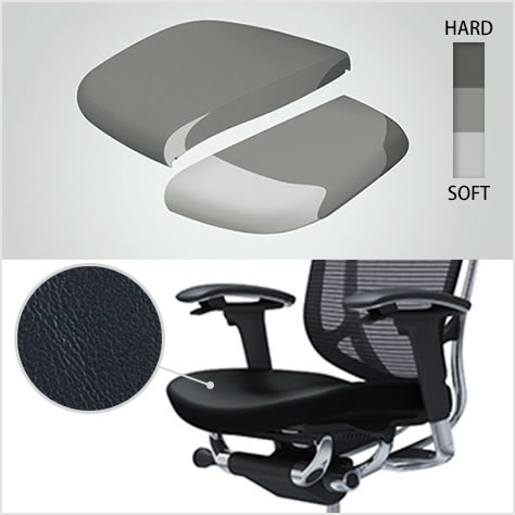 座り心地を高める異硬度クッション