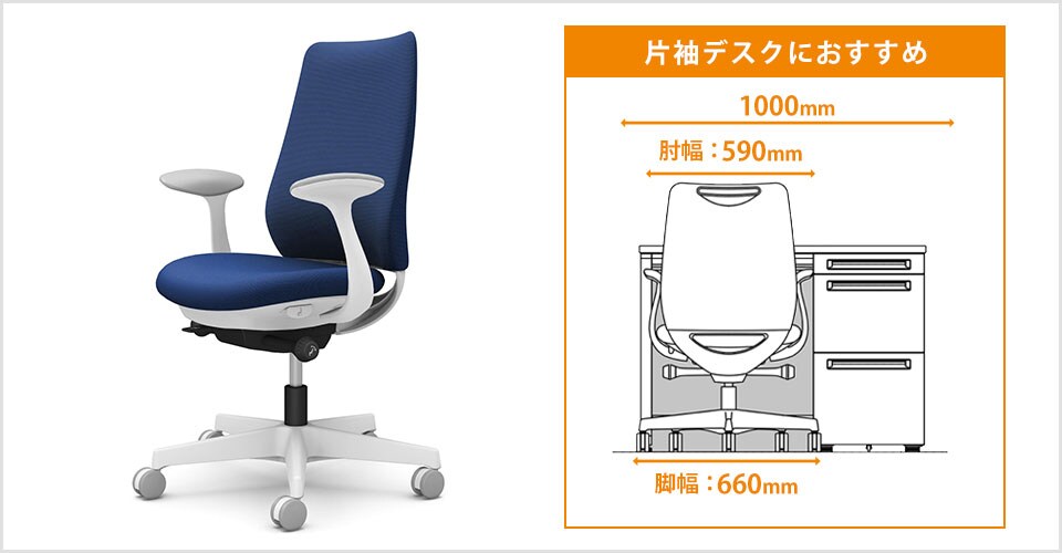 扱いやすいコンパクト設計のデザインアームタイプ