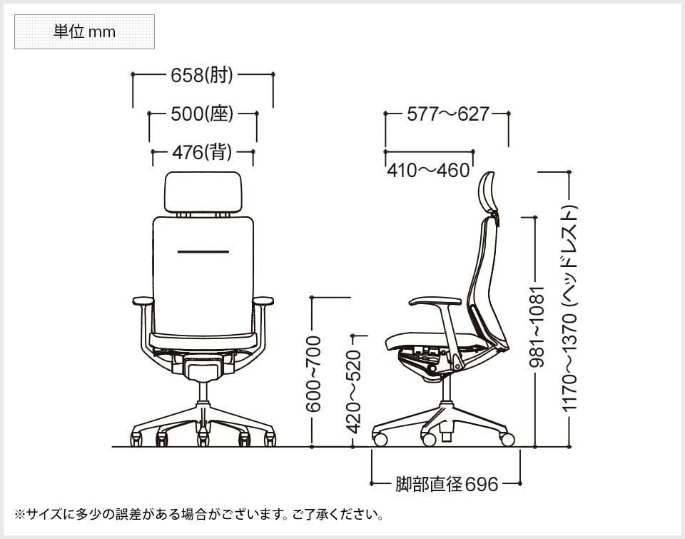 OK-CQ4CBS 商品サイズ1