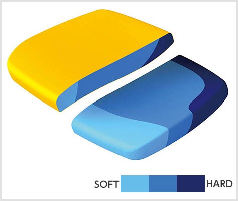 座り心地を高める異硬度クッション