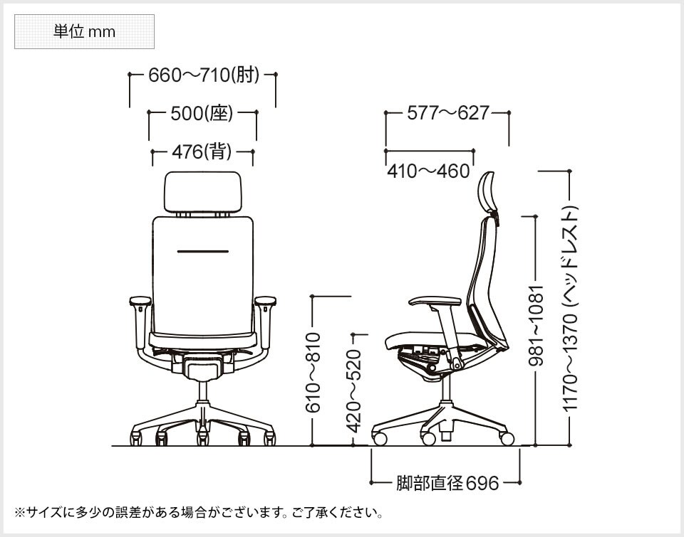 OK-CQ8CBZ-RBK 商品サイズ1