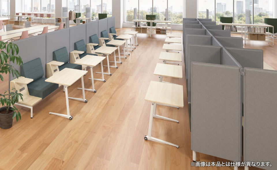 送料無料】 オカムラ ライブス Lives パーソナルテーブル MS85BK 1人用