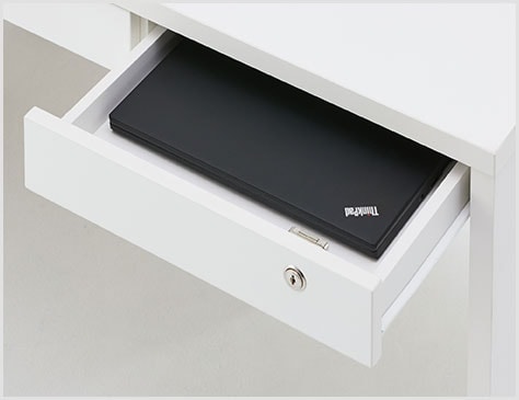 便利なカギ付き引き出し