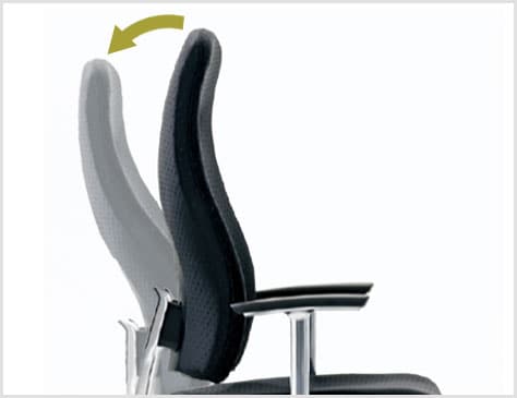 体の動きに追随する背チルト