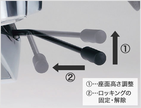 KC-RP64SL 標準仕様ナイロンキャスター 幅650×奥行633×高さ1187mm プラス(PLUS)の通販 | オフィスコム | リオルガワンシリーズ ハイバック 肘なし 大人気格安