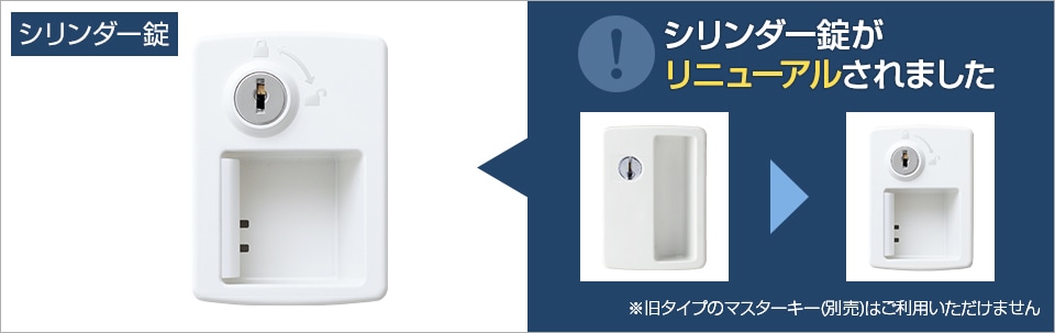 スタンダードな錠タイプ