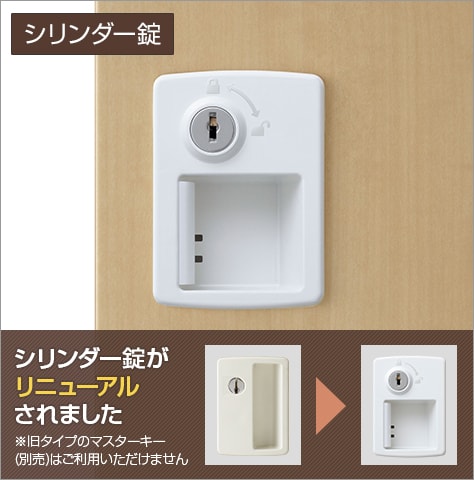 スタンダードな錠タイプ