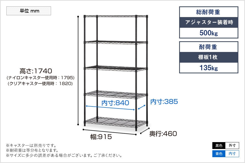 SHERGO-9018-5-S 商品サイズ1