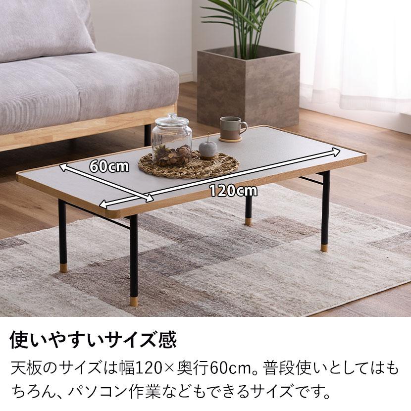 送料無料】 センターテーブル ラグナー メラミン 天然木 木製 スチール