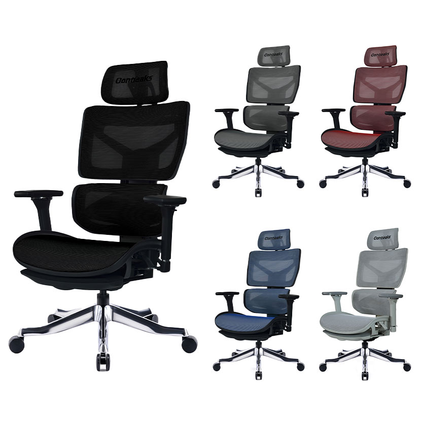 Contieaks・コンティークス・オフィスチェア・パソコンチェア・ワークチェア・デスクチェア・椅子(イス) : Contieaks ゲーミングチェア メッシュ ブラック 黒