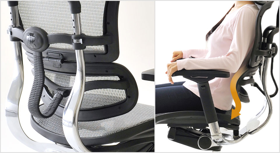 エルゴヒューマン EH-HAM-KMD35 Ergohuman Basicの通販 | オフィスコム ベーシック ハイタイプ ファブリックメッシュブルー 大得価格安