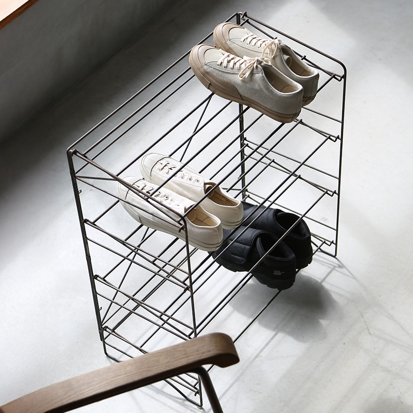 送料無料】 デック TALL シューズラック 8人用 収納 斜め置き