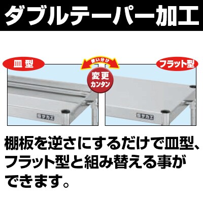 サカエ 幅900×奥行600×高さ880mm CSPA-908SU4の通販 | オフィスコム ステンレスニューCSパールワゴン SUS430 棚板3段 限定品即納