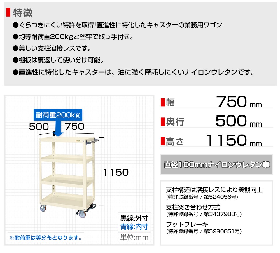 SKE-EKR-200LBRNU 商品サイズ1