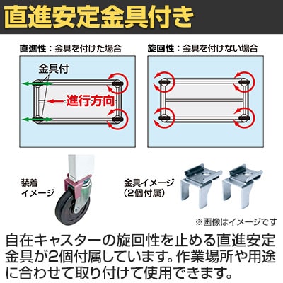 送料無料】 サカエ 軽量作業台CKタイプ 移動式 CK-187FRNIV 幅1800