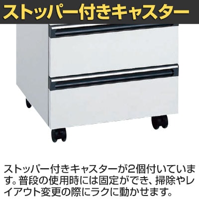 送料無料】 サカエ 木製キャビネットワゴン 幅450×奥行450×高さ580mm