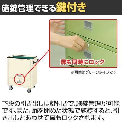 送料無料】 サカエ エスエスワゴン 幅700×奥行450×高さ880mm SS-A3NIの