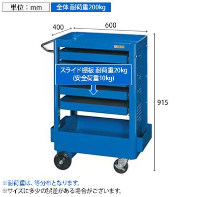 インダストリアル 工業系 サカエ スチールワゴン ツールワゴン スチールラック 送料無料】 サカエ 工具収納ワゴン 幅600×奥行400×高さ915mm NTW