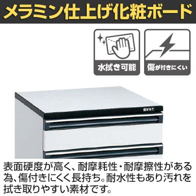 送料無料】 サカエ サイド実験台 キャビネットワゴン1台付き 幅1500