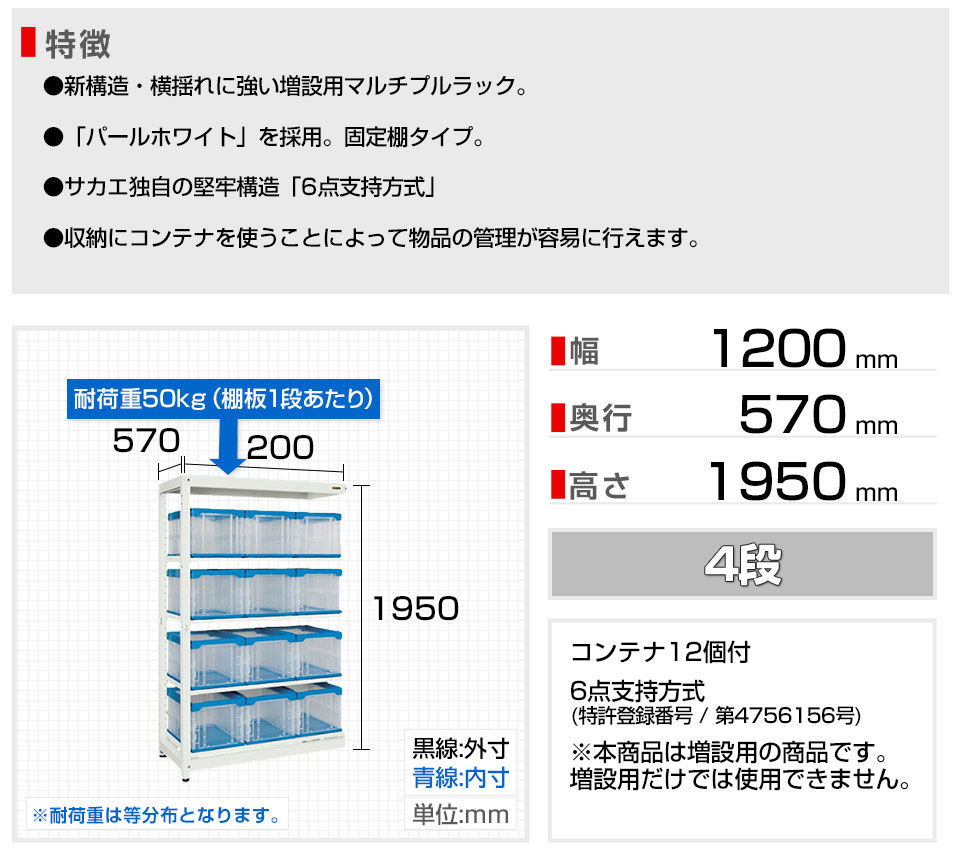 SKE-MR1950BLR 商品サイズ1