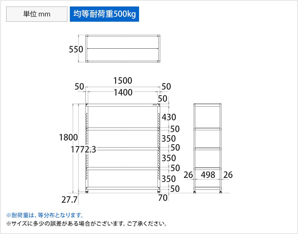 SKE-STN2-1518SU4 商品サイズ1