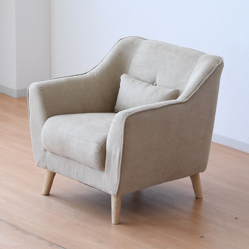 送料無料】 1人掛け ソファ ソファー 肘付き クッション付き おしゃれ