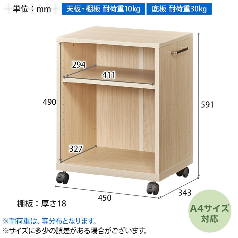 送料無料】 サイドワゴン デスク下ワゴン オフィスコ2 キャスター付き
