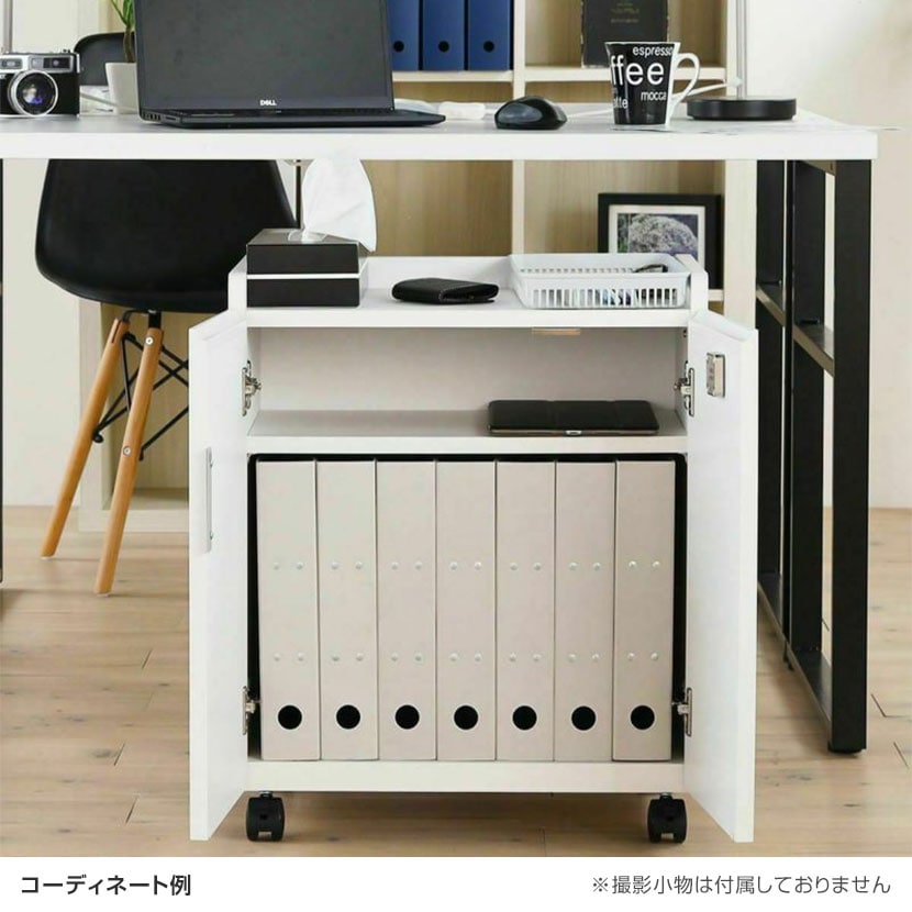 白井産業 デスクサイドに便利 サイドワゴン OF2-6050DC オフィスコ2 送料無料】 サイドワゴン オフィスコ2 鍵付き OF2-6050DC