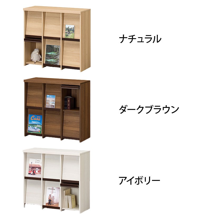 送料無料】 ディスプレイラック フラップ扉 本棚 飾り棚