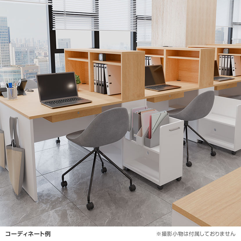 A4対応 棚 収納 横 机 頑丈収納棚多段式キャビネット分類収納　パソコンデスク　作業用　機能的 5段 軽量 丈夫 おしゃれ キャスター付き 大容量 パソコンデスク